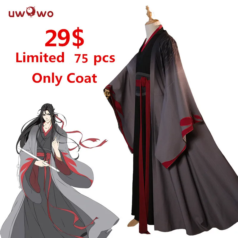 [Только пальто] Wei Wuxian The Yiling Косплей гроссмейстер демонического культивирования костюм Wei Wuxian Mo Dao Zu Shi мужской костюм