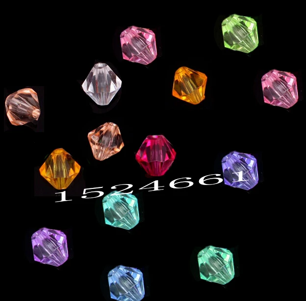 Разноцветные двухконусные бусины FLTMRH 4 мм 200 шт. для самостоятельного