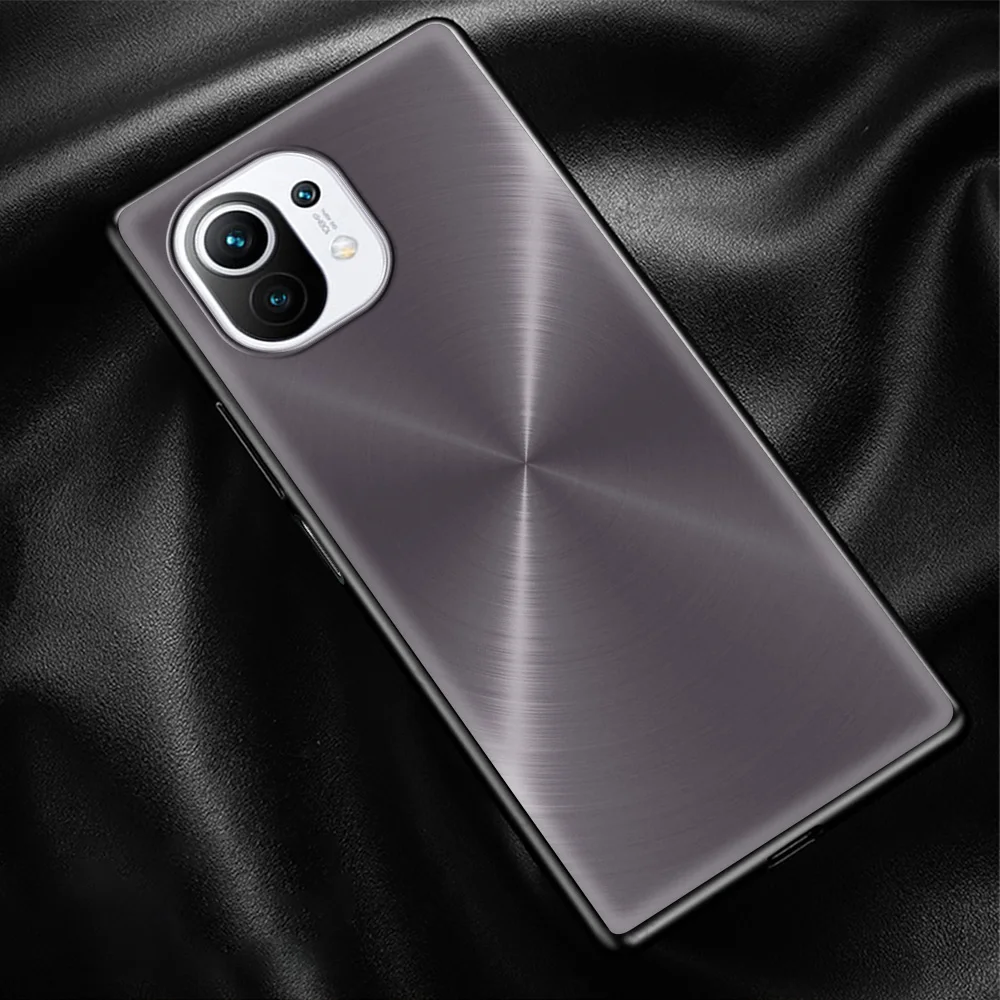 

Brushed Metal Picture Smartphone Accessories Cover for Xiaomi Mi Poco X3 NFC M3 CC9 10T Lite 9T Note 10 Pro 10S Soft Case Shell