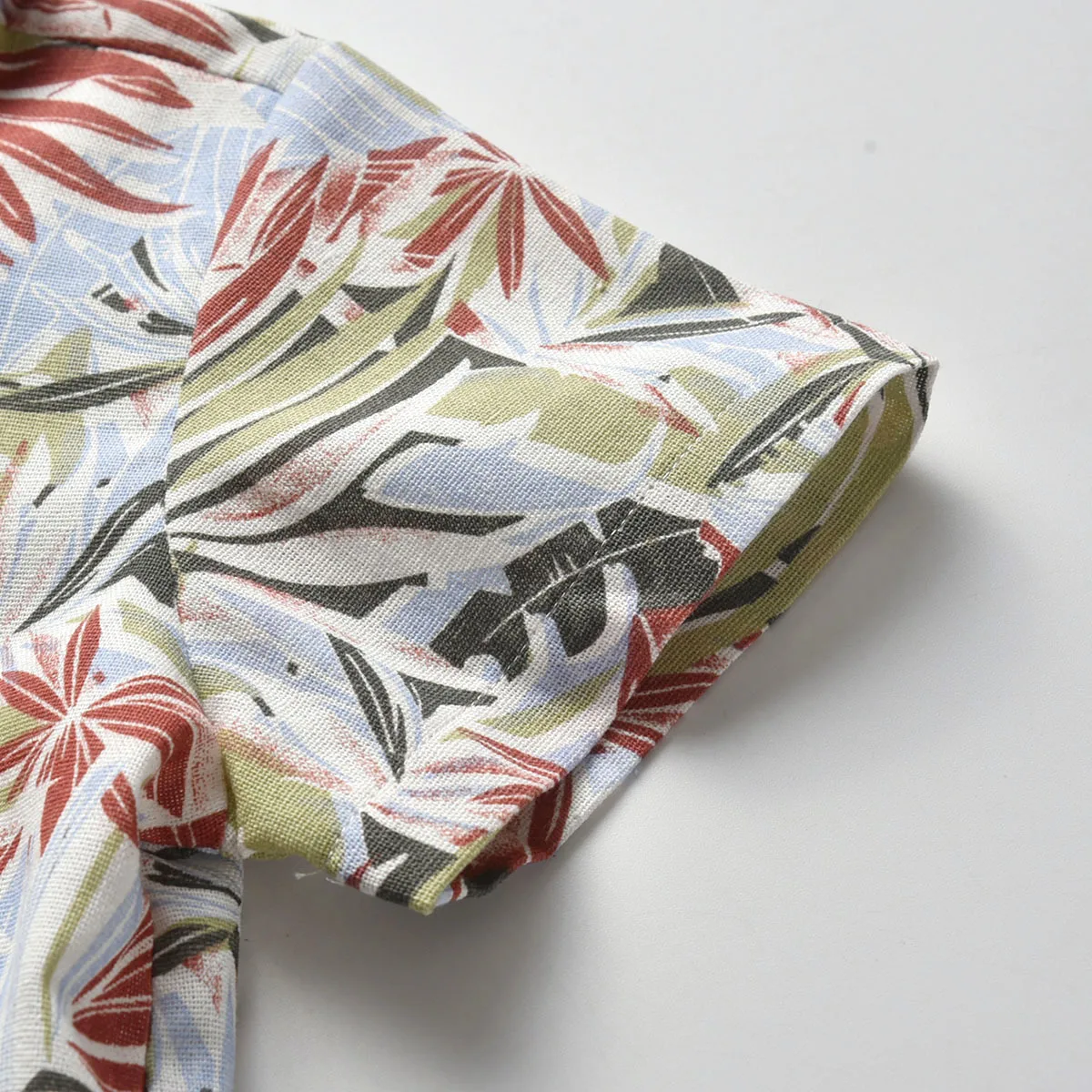 Летние детские пляжные рубашки для мальчиков топы с цветочным принтом