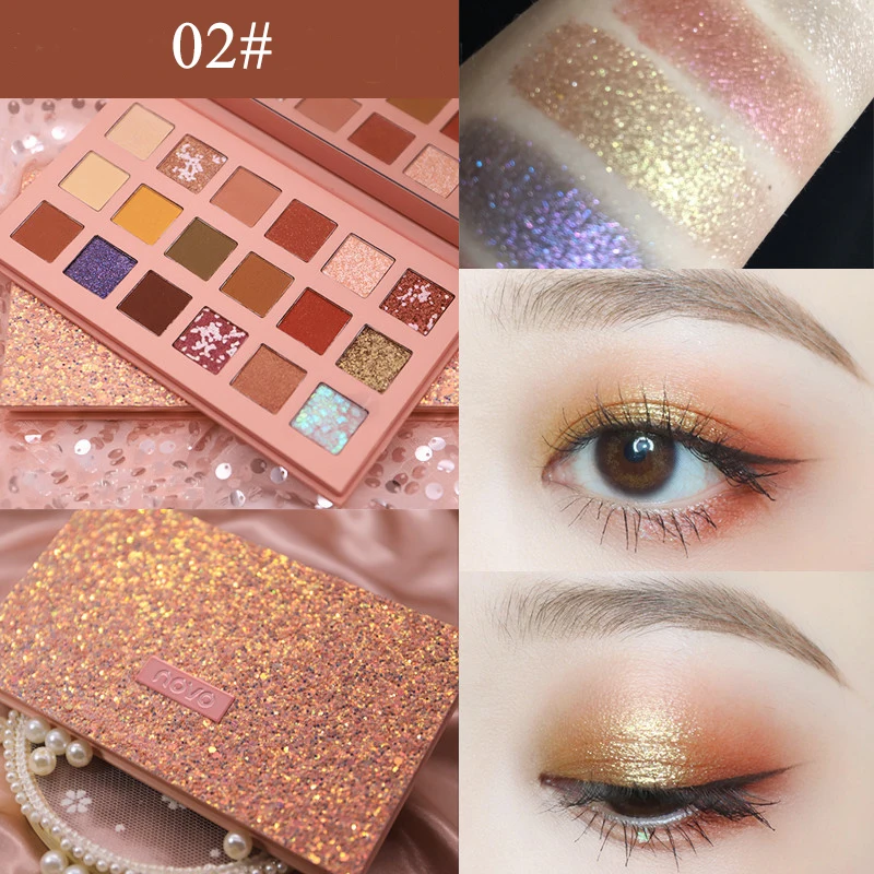 Desert Rose Eye Shadow Pallete Disc Shine сверкающие ученики для начинающих Beauty Makeup матовая