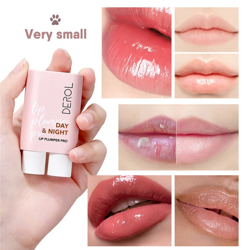 

Instant Volumising Lips Plumper Oil Moisturizing Repairing Reduce Lip Fine Lines Makeup Sexy Plump Nutritious Lipstick 2pc/set