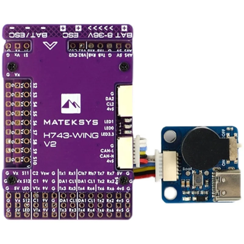 Новейший MATEK H743-WING V3 ArduPilot INAV 3-8S H743 контроллер крыла для радиоуправляемых
