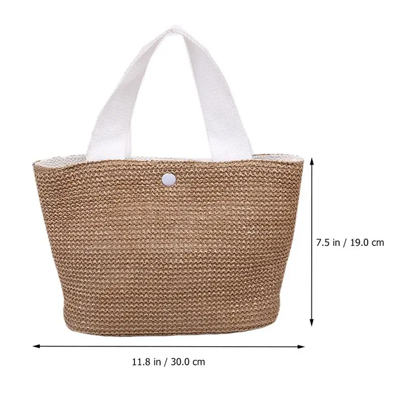 

Women Summer Beach Straw Woven Bag Casual Woven Tote Bags Woven Handbag Tote