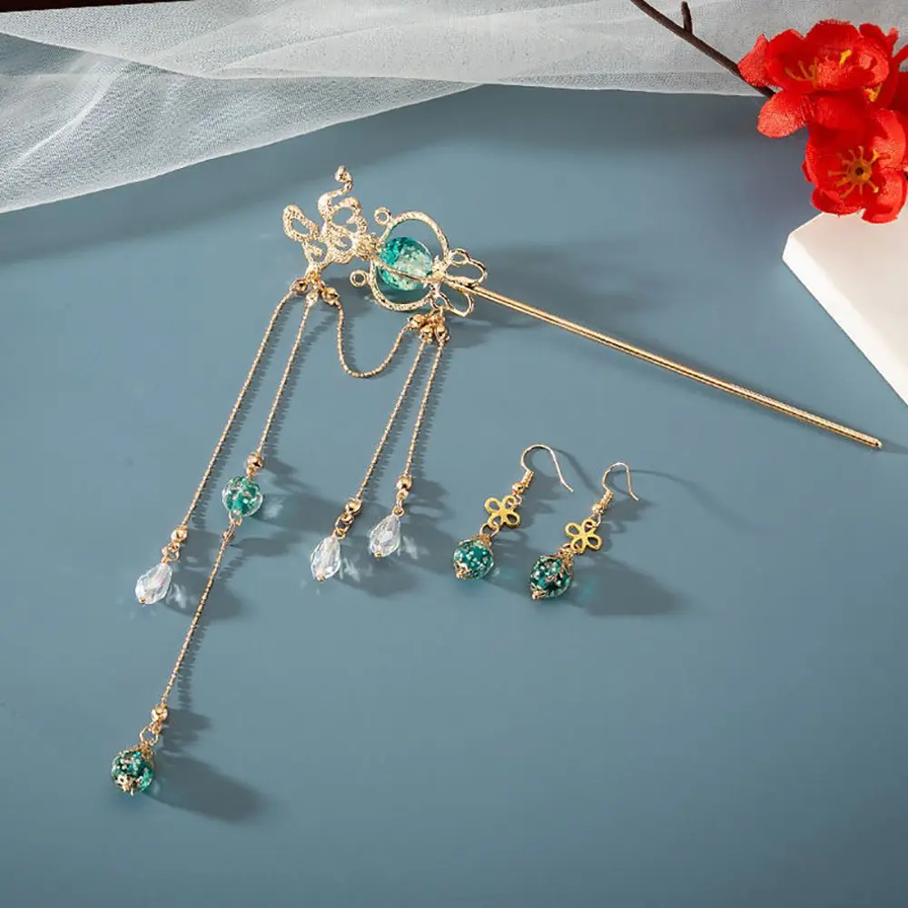 Винтажные висячие серьги Hanfu в китайском стиле классические аксессуары для волос