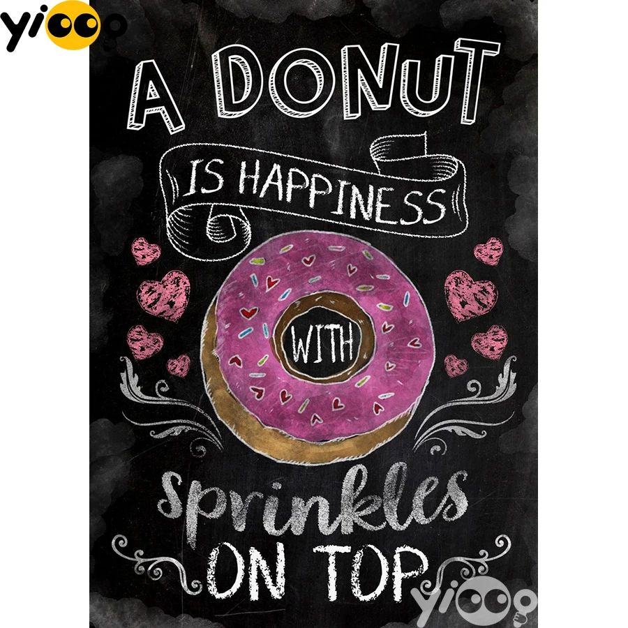 

Full Square/Round Drill Diamond Painting Cross Stitch Embroidery Happiness Donut Rhinestone Mosaic Home Decor Gift AX2531