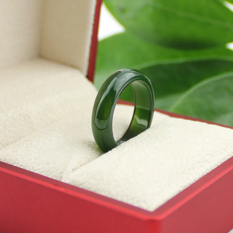 Женское кольцо с натуральным агатом Jadery зеленое желтое черное нефритом