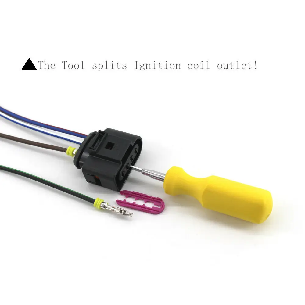 В набор входят 4 составляющих элемента * Катушка зажигания Разъем Ремкомплект