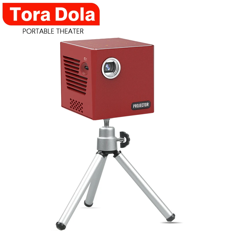 Мини DLP проектор TORA DOLA C90 Android 7.1.2 с Wi Fi для домашнего кинотеатра портативный