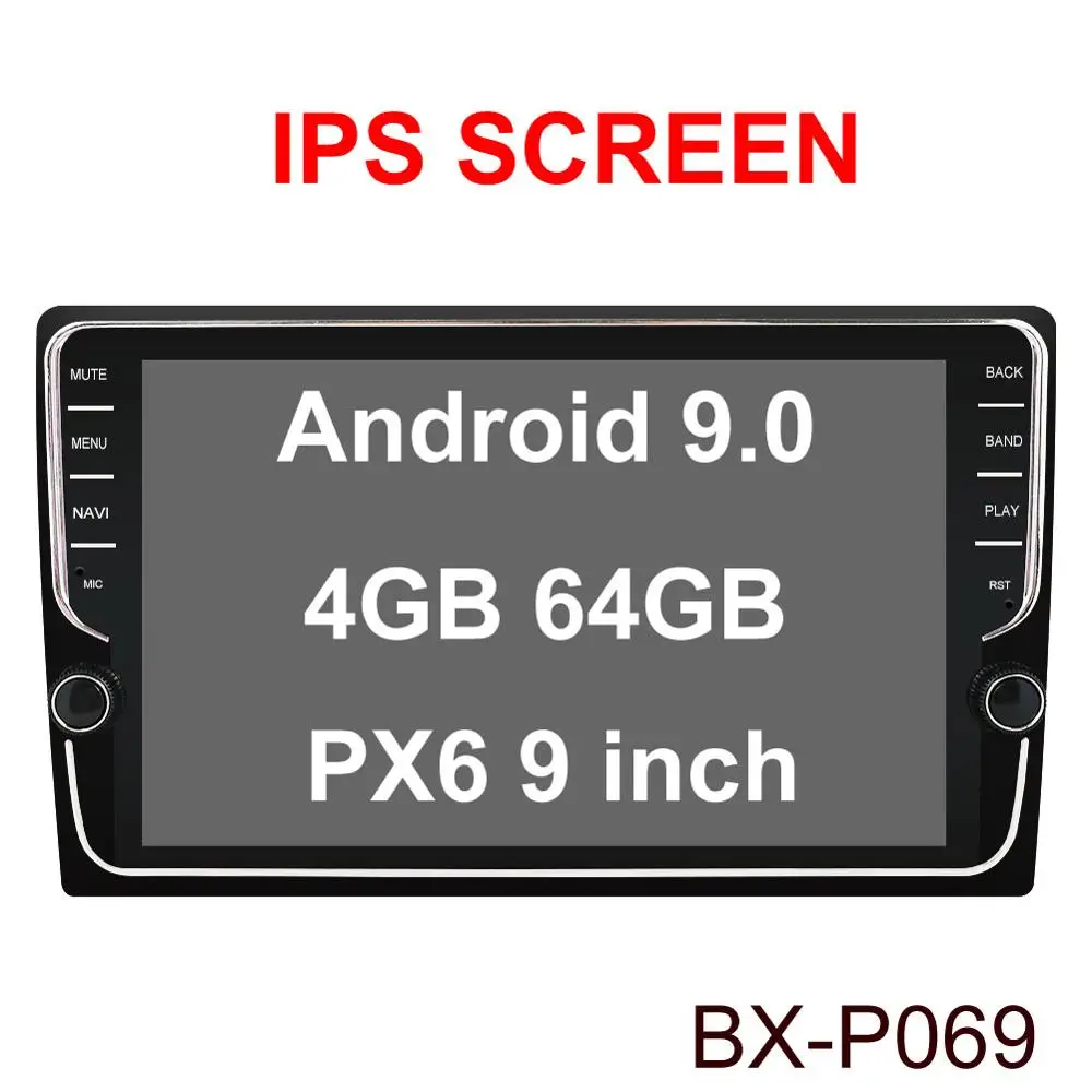 P069 9 inch IPS Bosion Android 9,0 Автомагнитола для " 10,1" Универсальный Автомобильный dvd-плеер gps navi автомобильные аксессуары Авторадио ips экран 4 Гб+ 64 ГБ - Цвет: P069 9 inch IPS