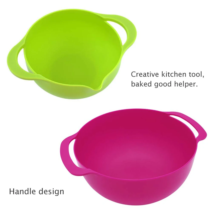 

10 Pcs Mixing Bowls Set Nesting Bowls Stackable Measuring Cups Sieve Strainer Colander for Salad Cooking Baking Tool