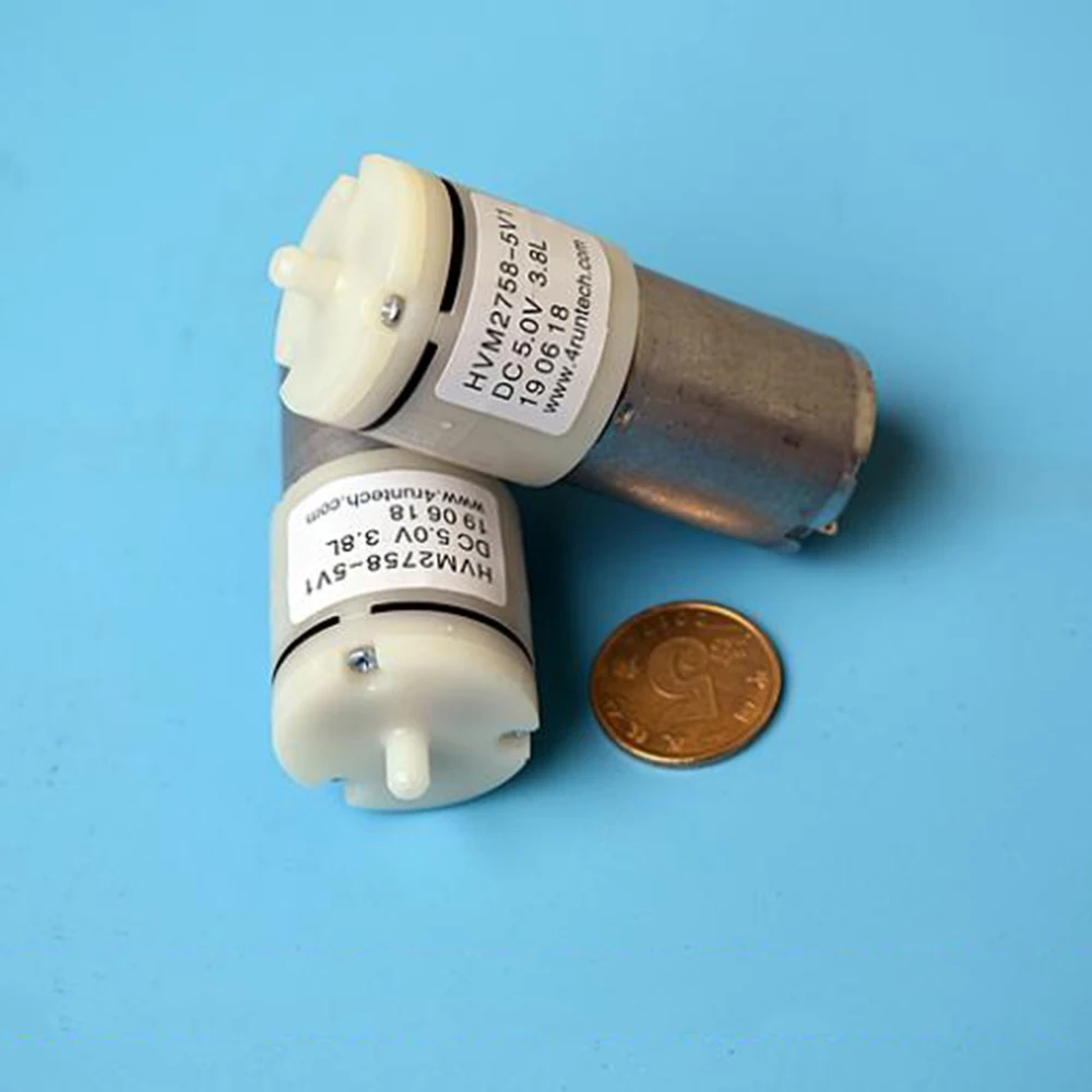 Мини 370 воздушный кислородный моторный насос постоянного тока 3 в 5 6 Φ л