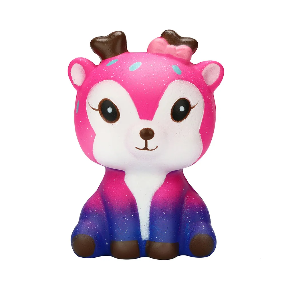 Kawaii Космическая Звезда олень декомпрессия игрушка Сжимаемый медленно растущий