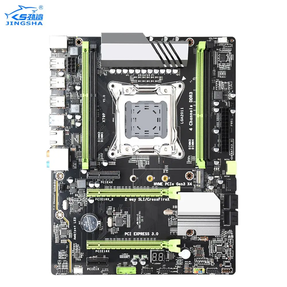 Роскошная настольная материнская плата X79 LGA 2011 процессор компьютер 4 канала игровая поддержка M.2 E5-2680V2 i7 SATA 3,0 USB 3,0 для Intel B75