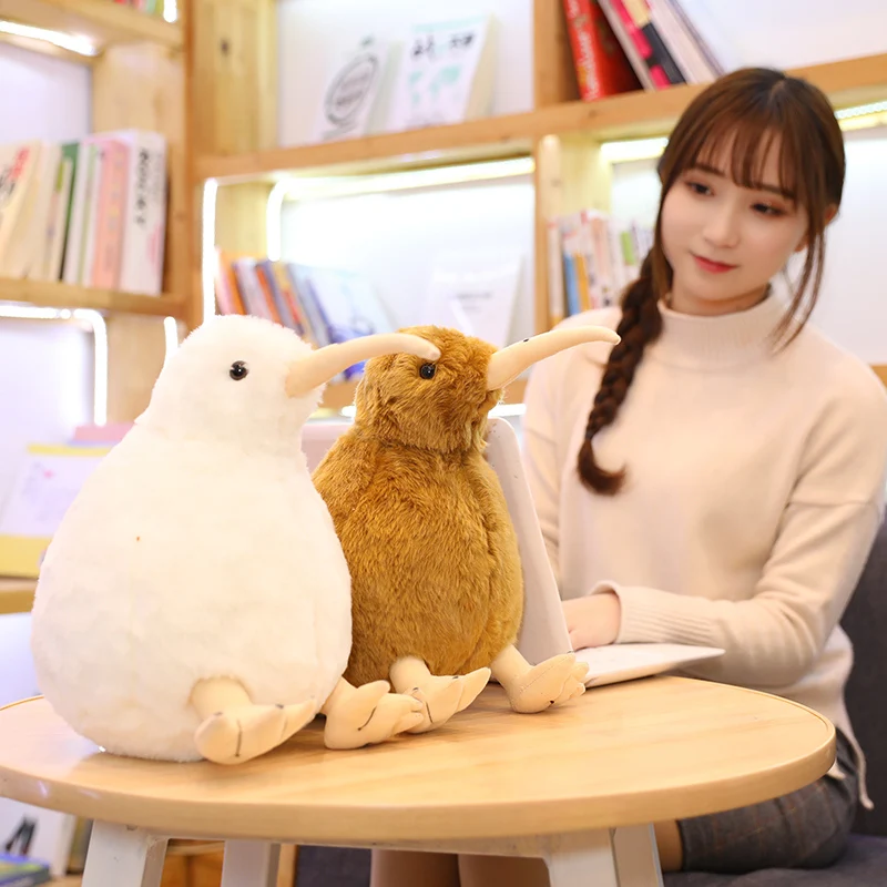 Новые милые плюшевые игрушки Huggable птица киви имитация набитых животных детский