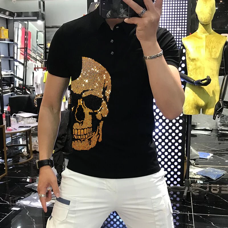 

Лето 2021 мужские поло индивидуальная популярная горячая дрель Мужская хлопчатобумажная Воздухопроницаемая ткань толстовка на открытом воз...