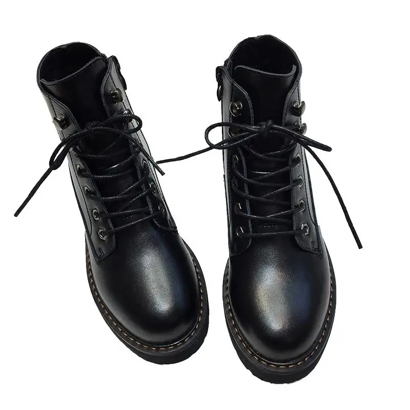 Осенне-весенние женские Ботинки martin мотоциклетные ботинки обувь в английском