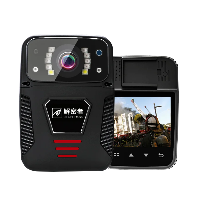 

Police portable 1080P HD camera for law enforcement recording night vision DVR video recorder touch screen remote control lens