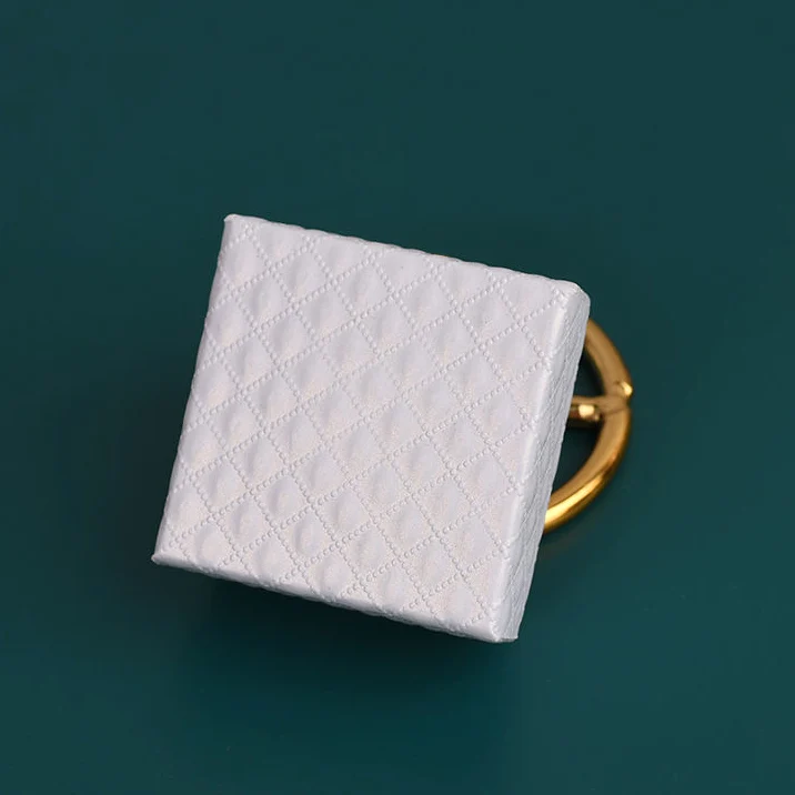 Square Jewelry Organizer Storage Gift Box Necklace Earrings Ring Box Paper Jewellry Packaging Container Black Red White Navy