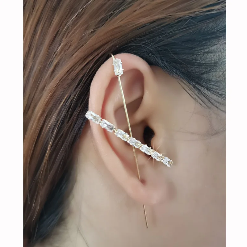 Серьги-клипсы женские из латуни с цирконом 2020 | Украшения и аксессуары