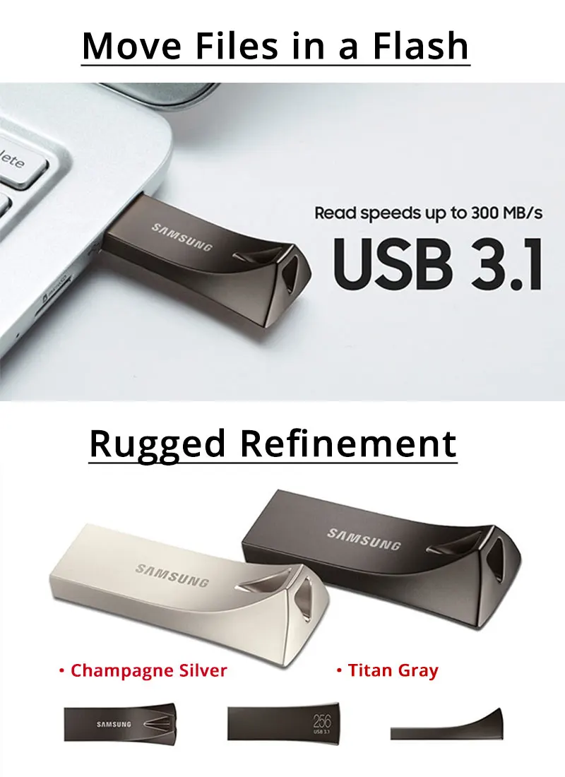 SAMSUNG бар плюс USB 3,1 Flash Drive 64 GB U диск 32 GB 128 GB Memory Stick 256 GB флешки флэш-память 300 МБ/с. для ПК/Тетрадь