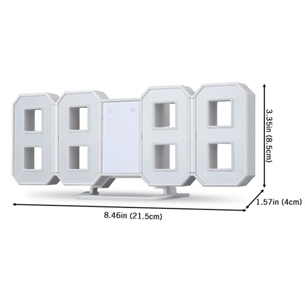 Настенные часы светодиод цифровой настенные гостиная черно белые простые