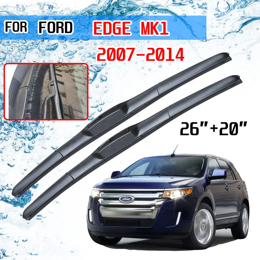 

Для Ford Edge MK1 2007 2008 2009 2010 2011 2012 2013 2014 Аксессуары лобовое стекло автомобиля стеклоочистителей кисти резак U J крюк