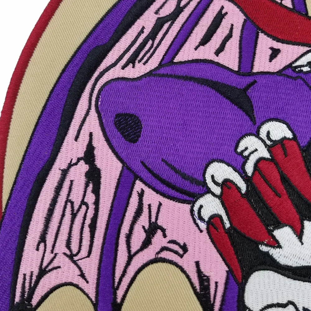 Полный комплект с большим вышивкой в виде черепа Разрушителя MC крыльями нашивка