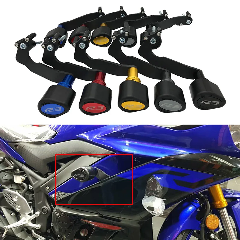 

Motorcycle YZF-R3 Frame Falling Crash Slider Protectors Sliders Protector For YAMAHA YZF-R3 YZF R3 YZF R 3 2019 2020 Accessories