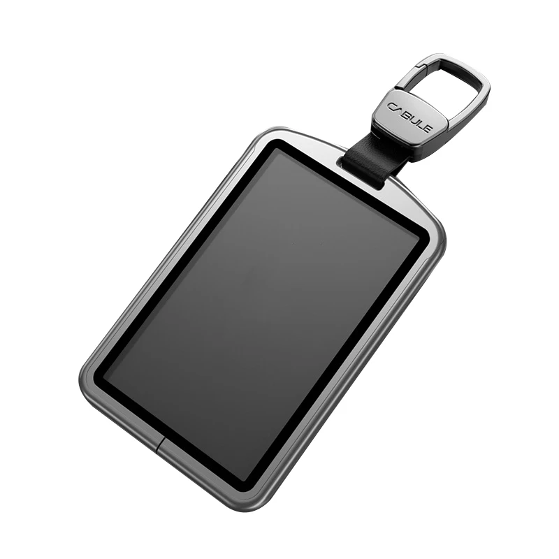 

Aluminum Alloy Car Key Induction Card Holder Protector Shell Cover Keychain Case for Tesla Model 3