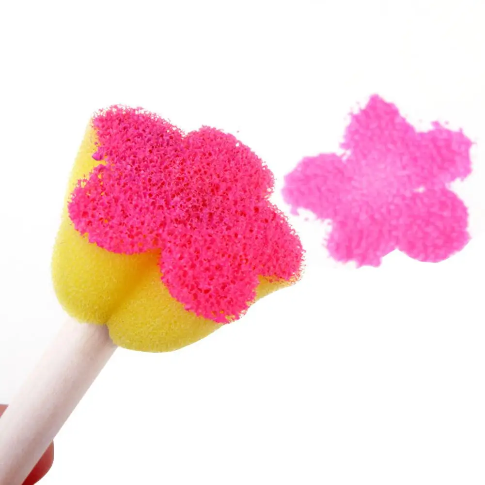 Children's DIY Painting Tool 5PCS Color Mini Sponge Brush Seal | Игрушки и хобби