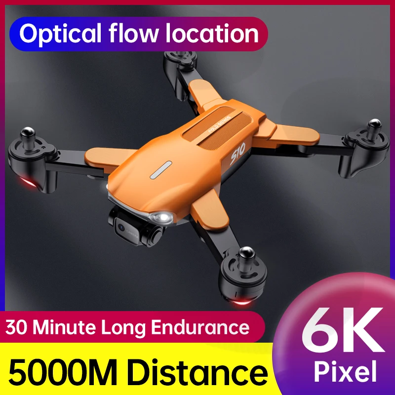Дрон S10 Профессиональный складной с HD-камерой 6 к Wi-Fi FPV |