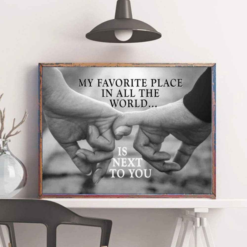 

Full Square/Round 5d Diamond Painting Text DIY Diamond Embroidery Cross Stitch Landscape Mosaic Heart Wall Art Decor