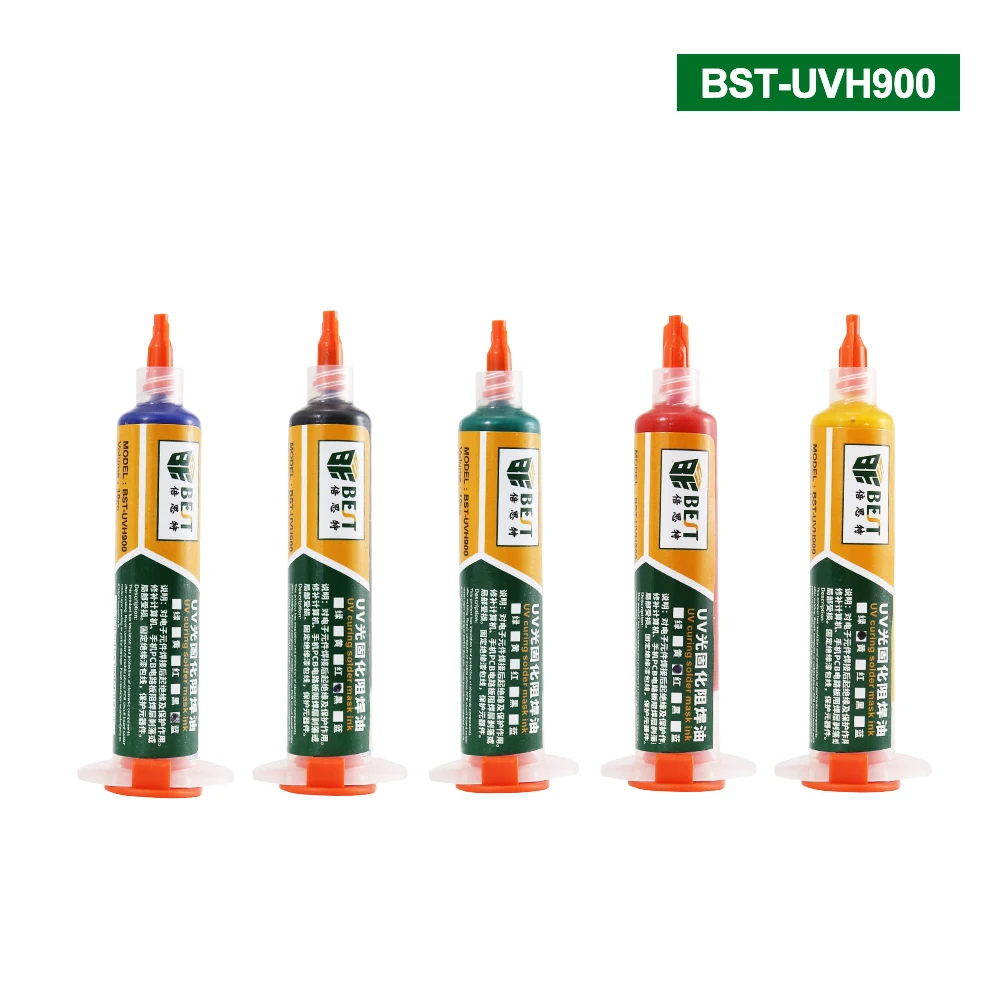 UV Light-sensitive Curable Soldering Paste PCB Circuit Board Paint Welding Fluxes Oil Insulating Protective Paint With Needle