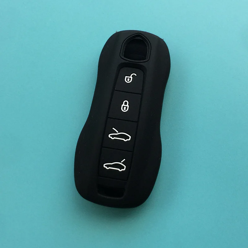 

Чехол для автомобильного ключа, силиконовый, с 4 кнопками, для Porsche Panamera, Macan, Cayman 911, 981, Boxster 981, Cayenne, 92A, Carrera 911, 991, 918