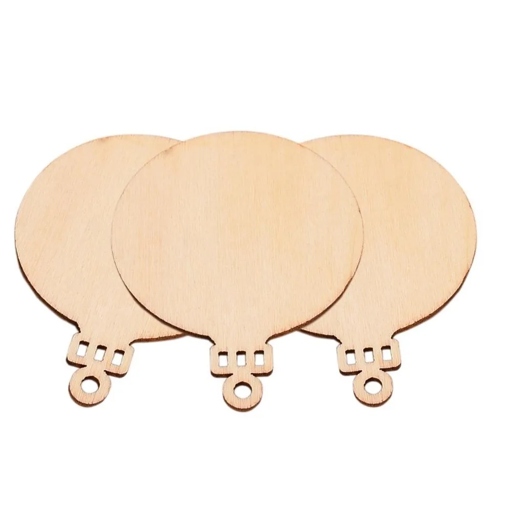 10 шт абсолютно новые украшения Рождественские шары Искусство ремесло деревянные