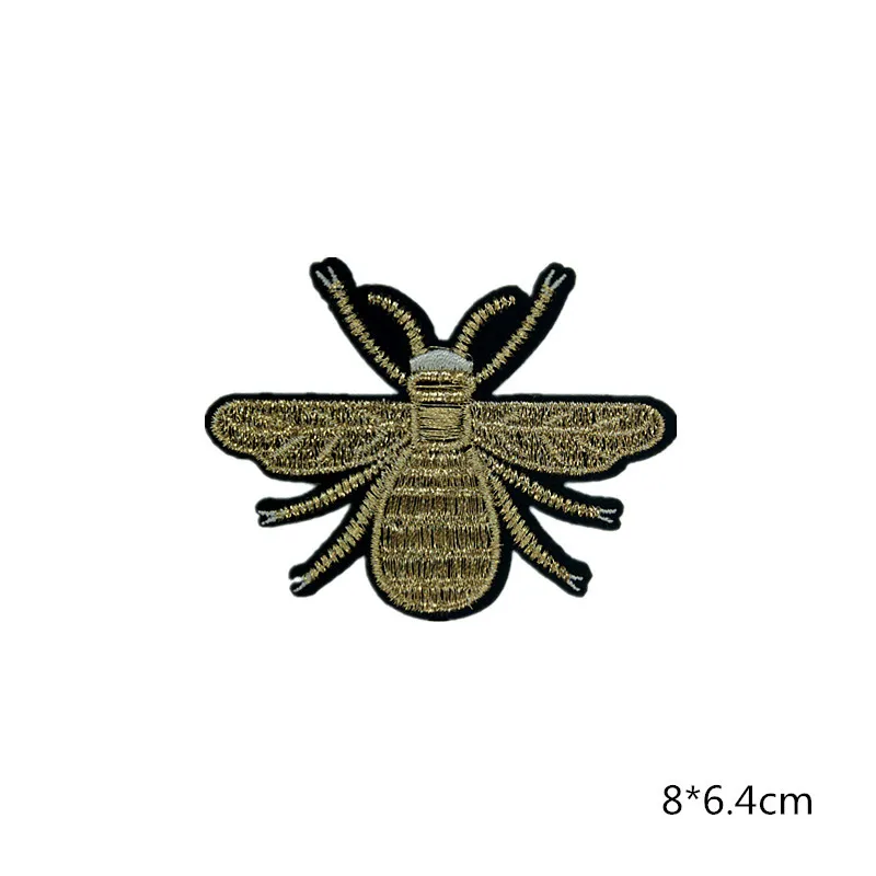 1-PCS-E-268 Мультяшные нашивки пчела для одежды, сделай сам, полосы, железные вставки, Аппликации, наклейки для одежды, животные, значки с вышивкой@ E - Цвет: 1-PCS-E-268