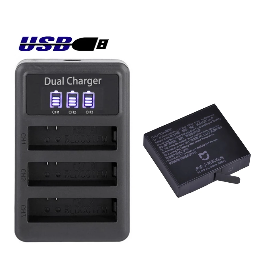 Оригинальный аккумулятор 1450 мАч для Xiaomi Mijia RLDCD1FM LCD3 зарядное устройство 4K