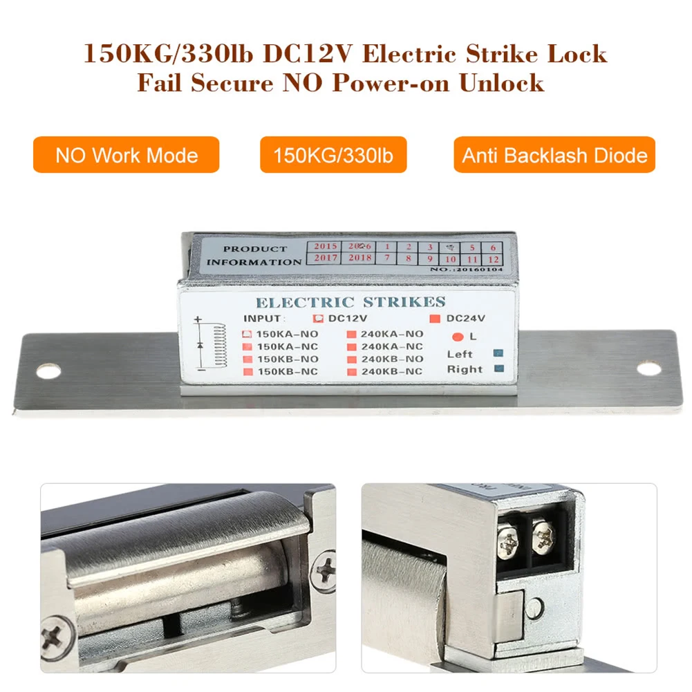 Electric Strike + Anti Backlash Diode For Door Entry Access Control System | Обустройство дома