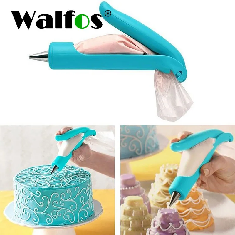 

WALFOS Pastry Cream Chocolate Decorating Syringe Dessert Cake Drawing Pen Cookie Icing Decorating Tools Icing Piping Nozzles Tip