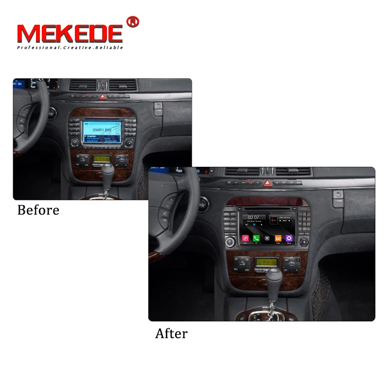MEKEDE " автомобиля 2 DIN dvd-радио GPS Автомобильный мультимедийный плеер для Mercedes Benz S Class W215 W220 S320 S400 S420 S430 S280 S350