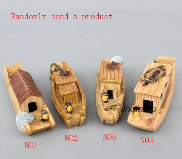 Новая рыболовная лодка ручной работы аквариум для украшения аквариума