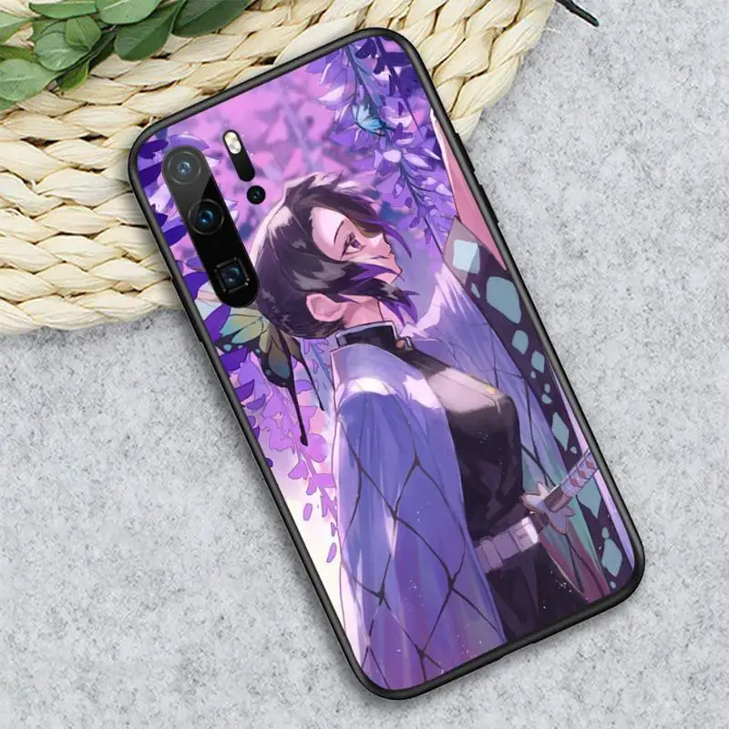 

Kochou Shinobu Demon Slayer anime Phone Case For Huawei honor Mate P 10 20 30 40 i 9 8 pro x Lite smart 2019 nova 5t