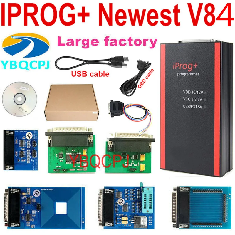 V84 Iprog+ Iprog Pro Programmer Support IMMO + Mileage Correction + Airbag Reset Replace Carprog Full Digiprog III Tango