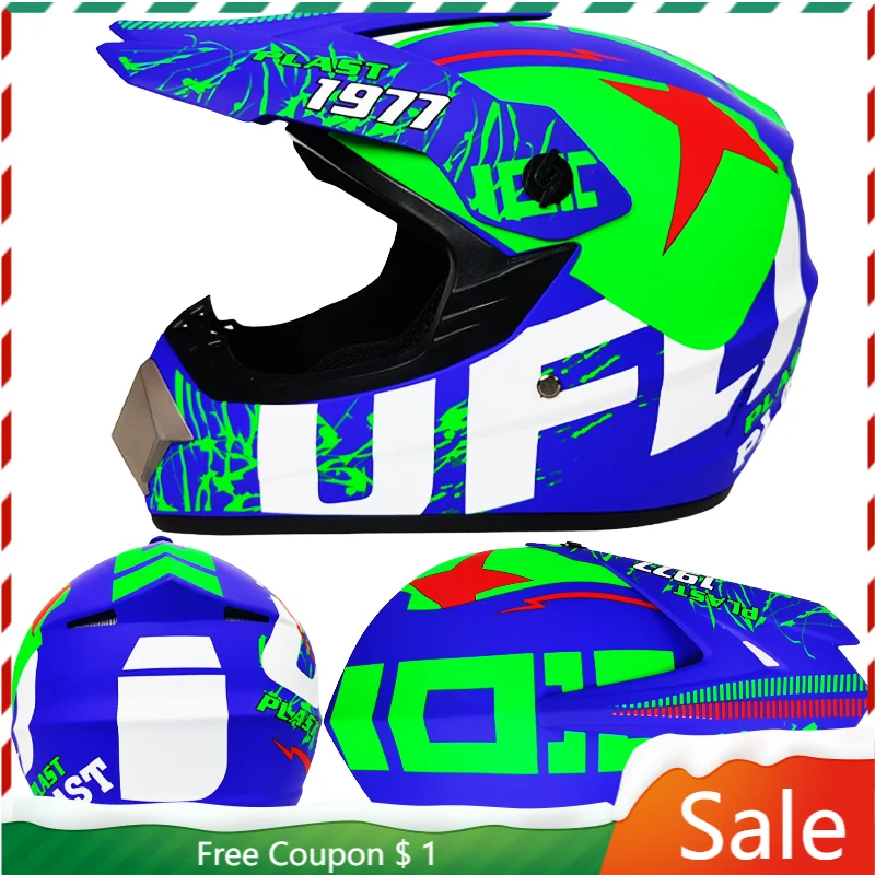 

Professional Motorcycle Helmet Off-road Racing Motocross Casque hors route Casque Moto Capacete Moto Casco Cartoon Children kask