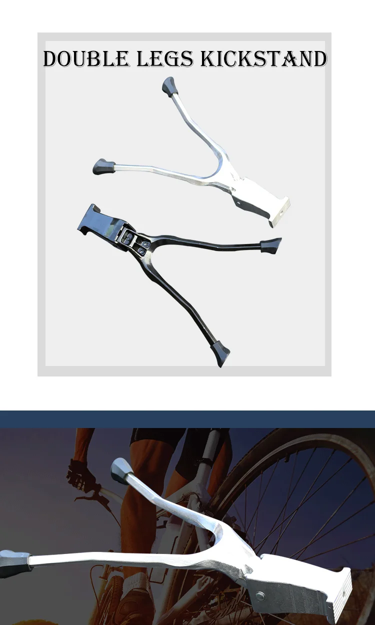 2" 24" 2" 700C велосипед двойные ножки Kickstand Soporte Bicicleta Bisiklet Aksesuar велосипед аксессуары детали подставка Электрический велосипед