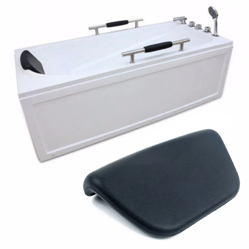 Spa Bath Pillow PU Bathtub Headrest Waterproof Bath Cushion 265*150*60mm BLACK Bathtub Pillow for neck head support High Quality