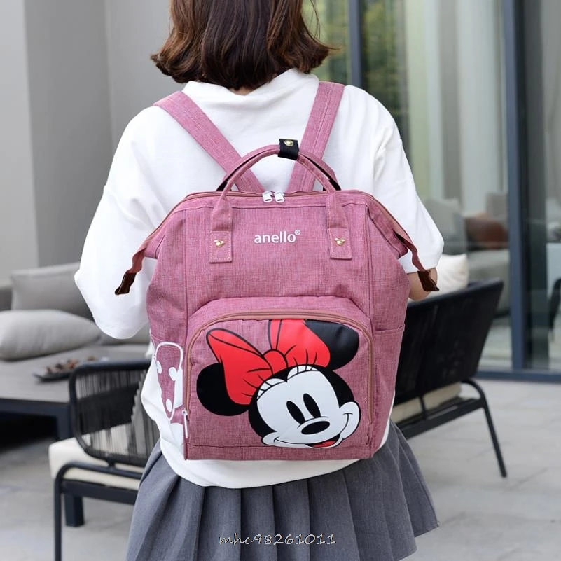 Disney Travel Diaper Bag Waterproof Stroller For Mom Baby Mummy Backpack Nappy Minnie Mickey Mouse Handbag | Багаж и сумки