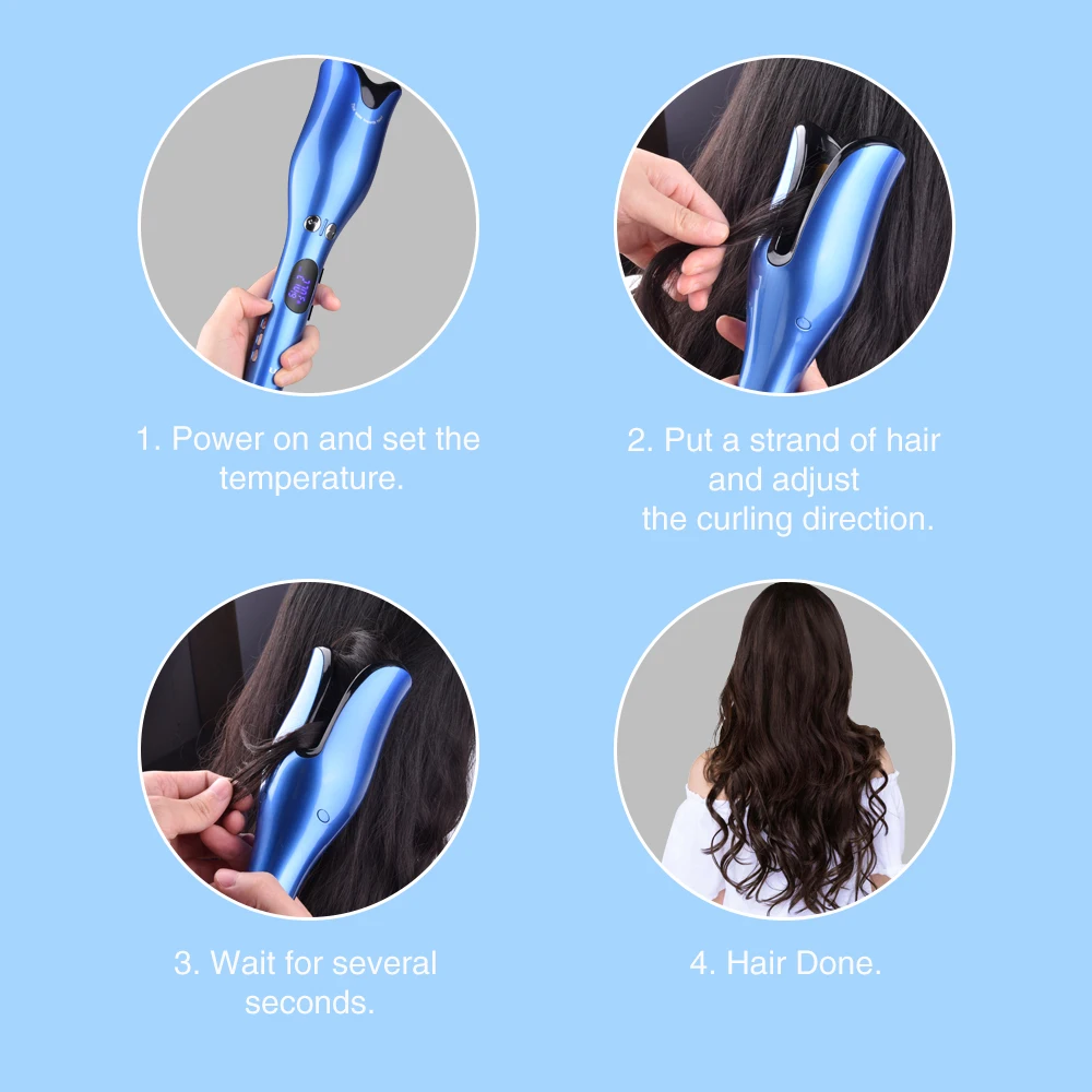 Электрическая автоматическая Плойка для завивки воздуха палочка 1 дюймов