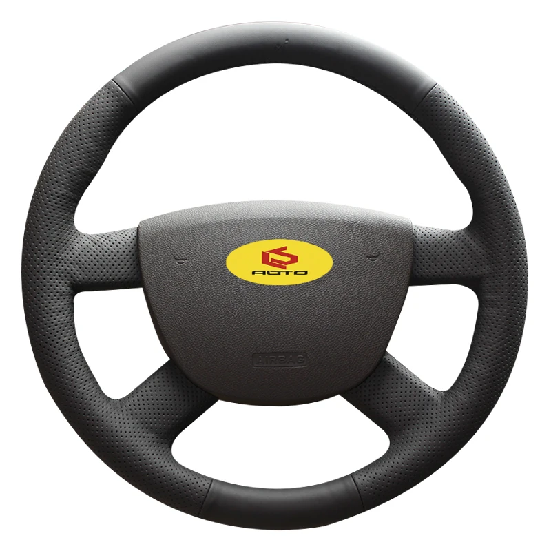 Оплетка на рулевое колесо для Ford Kuga 2008 2011 Focus 2 2005 C MAX 2007 2010 Transit чехол колесо|Чехлы